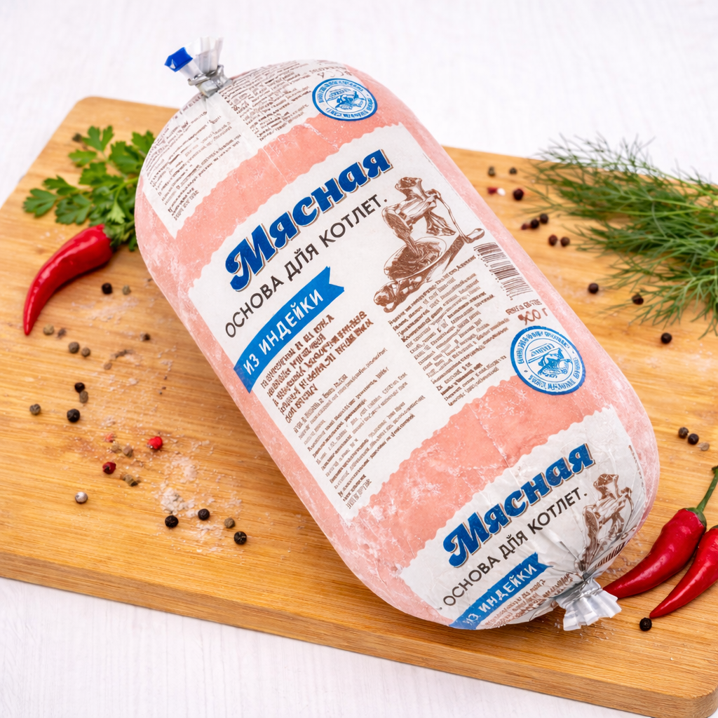 Фарш инд. (10шт*0,9кг) Мясная основа для котлет (Столичный)