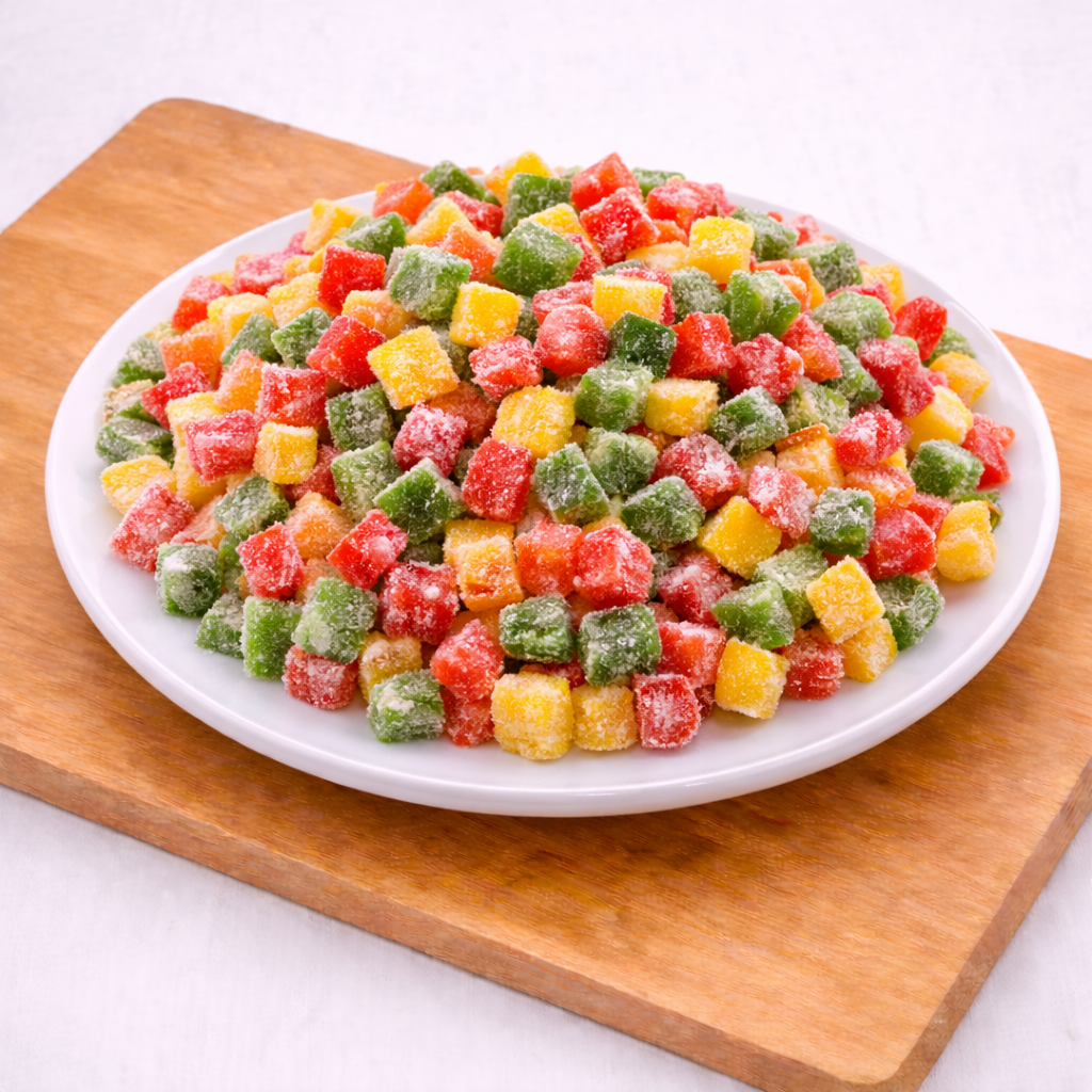 Овощи Перец кубик МЕЛАНЖ с/м  Россиия10кг