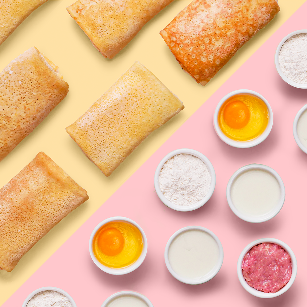 Блинчики с мясом индейки