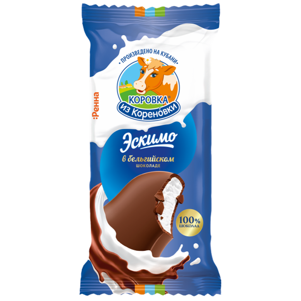 Мороженое пломбир ванильный эскимо в бельгийском шоколаде 15