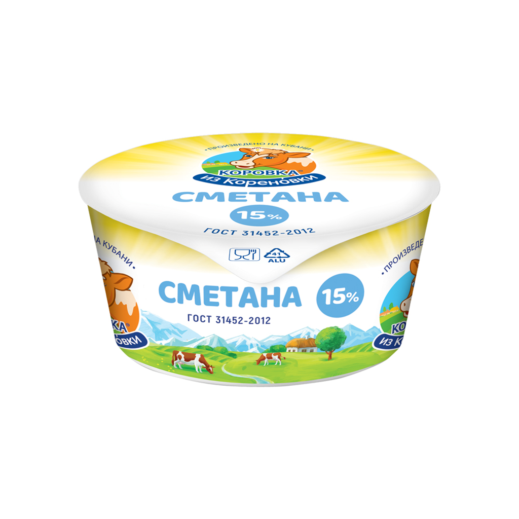 Сметана 15% 180 