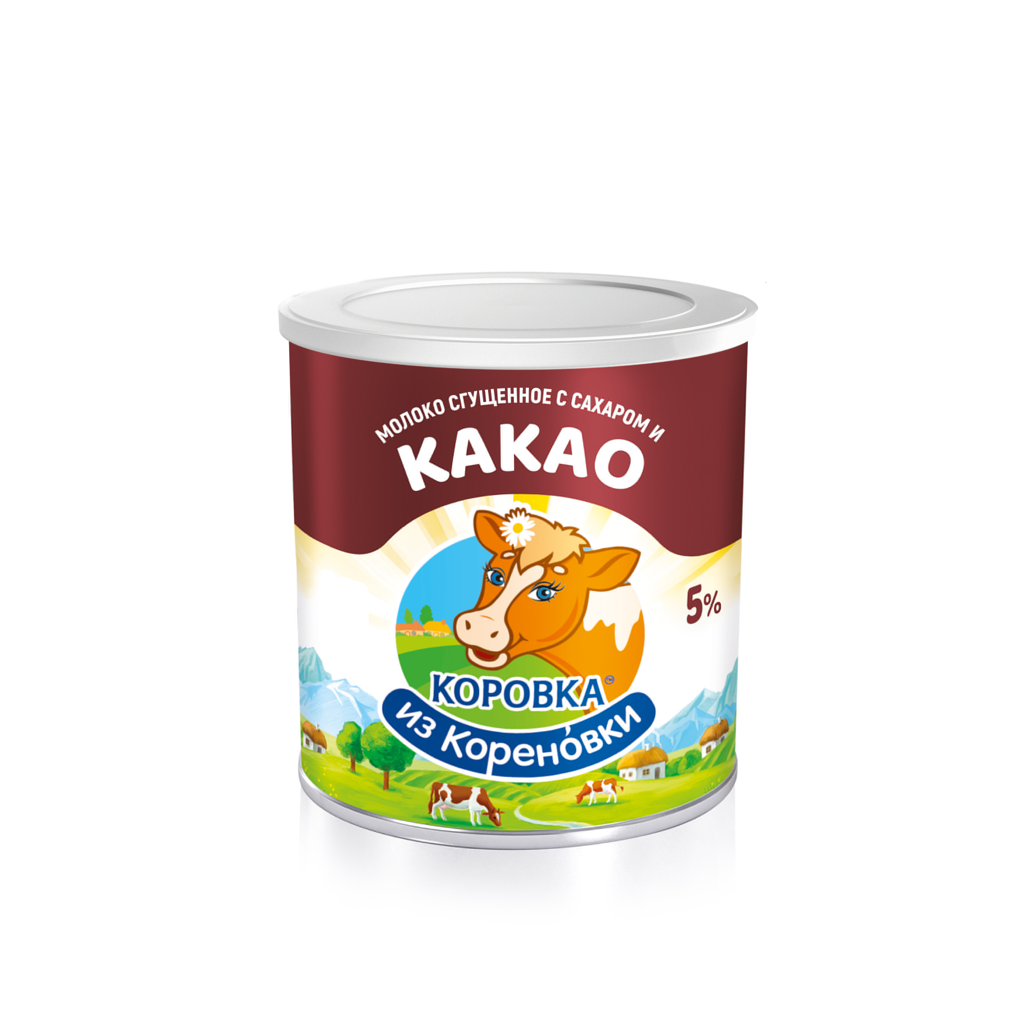Молоко сгущенное с сахаром и какао 5% 360 г