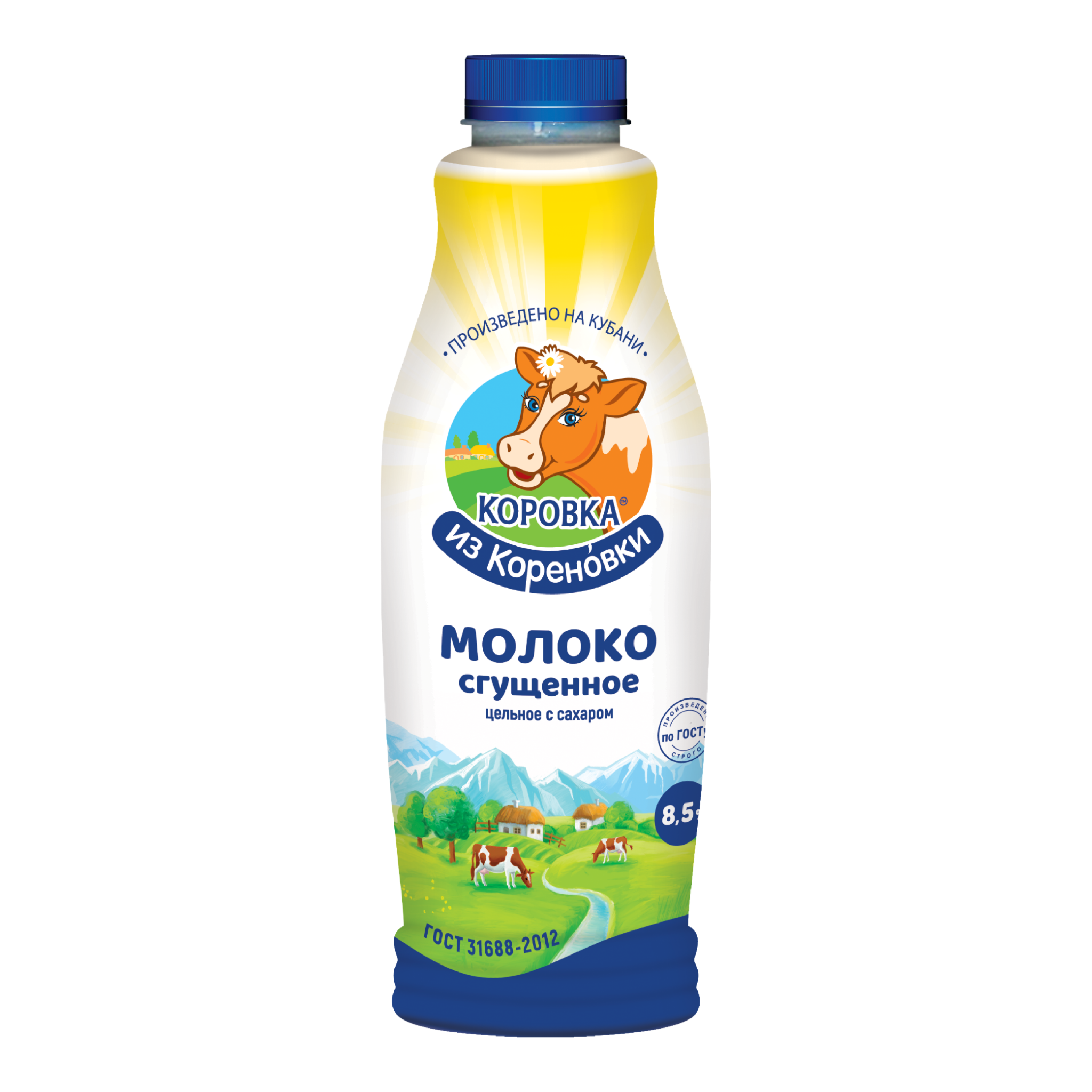 Цельное сгущенное молоко с сахаром 8,5% 1250 г