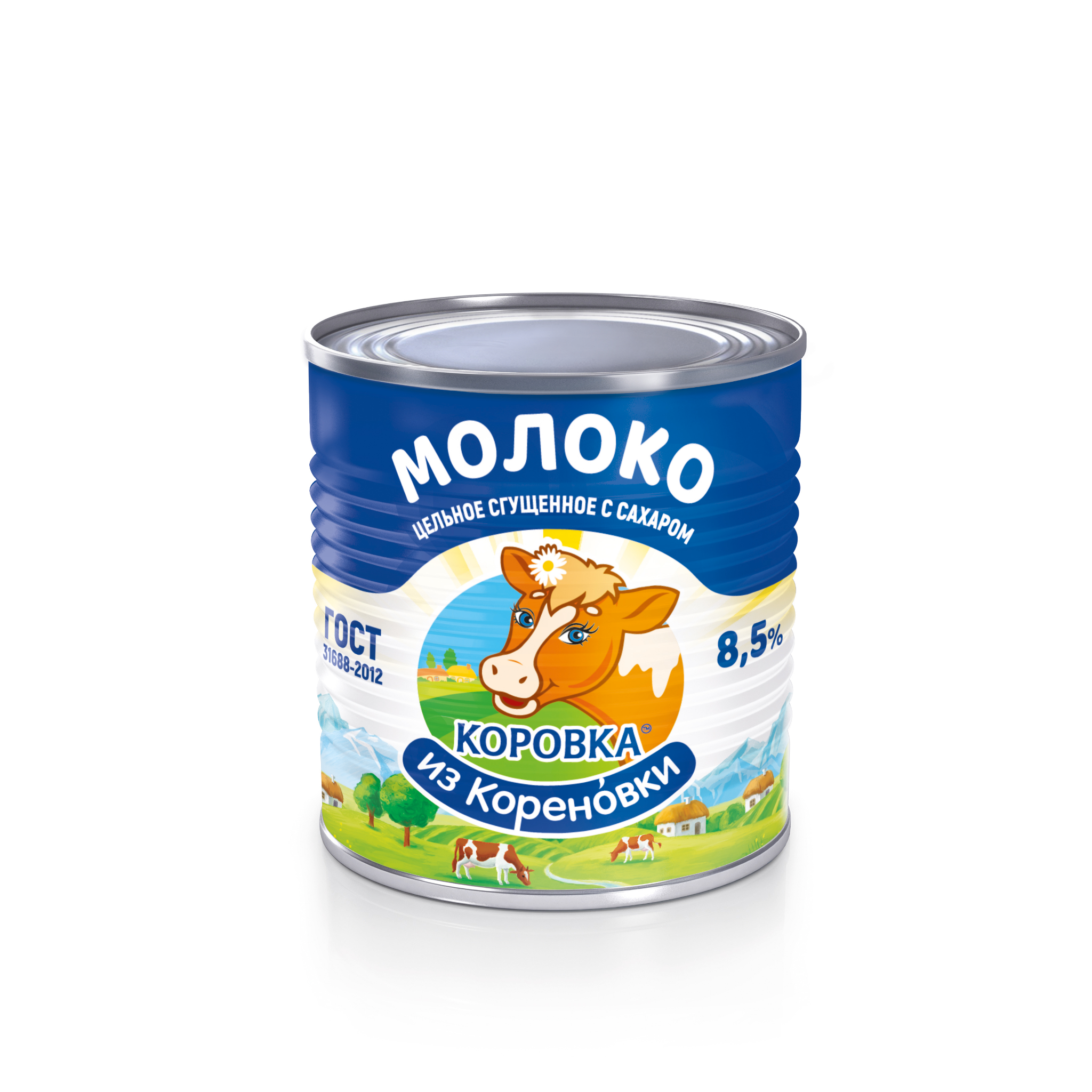 Цельное сгущенное молоко с сахаром 8,5% 380 г