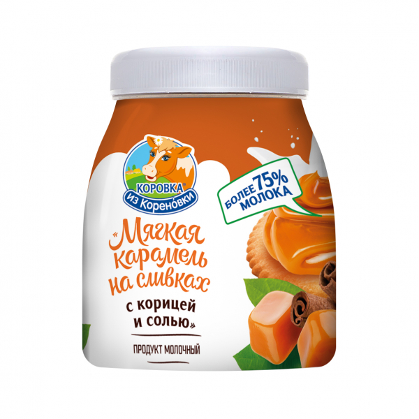 Мягкая карамель на сливках с корицей и солью 19% 340 г