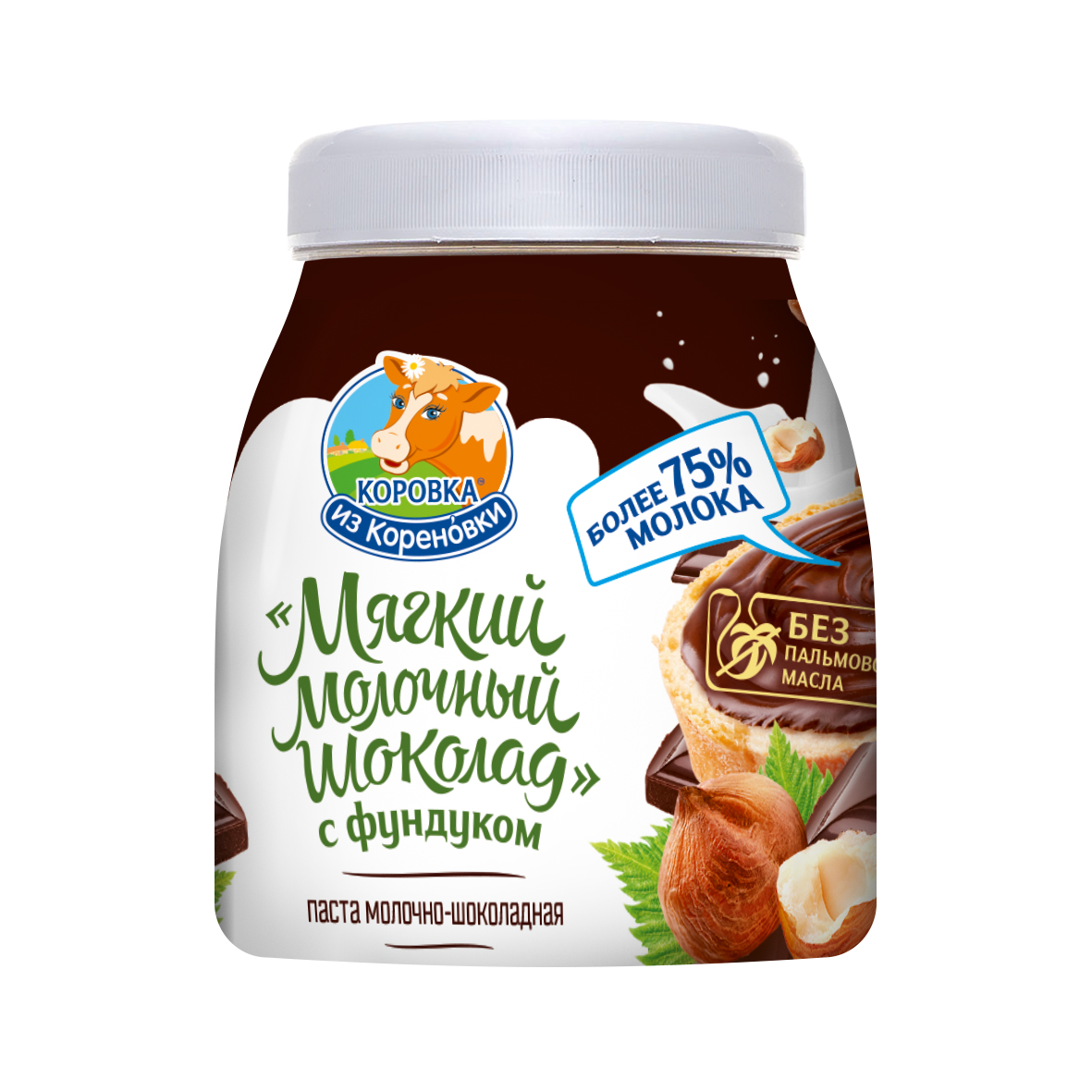 Мягкий молочный шоколад с фундуком 15% 330 г